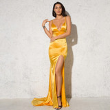 Sexy Split Backless Mermaid Party Dress