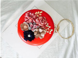 Handmade Flowers Evening Clutch Bag