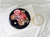 Handmade Flowers Evening Clutch Bag