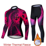 2020 Pro Team Winter Thermal Fleece Cycling Clothes Men Long Sleeve