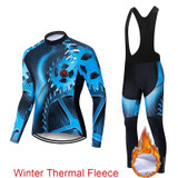 2020 Pro Team Winter Thermal Fleece Cycling Clothes Men Long Sleeve