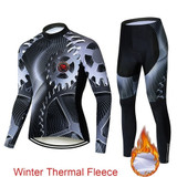 2020 Pro Team Winter Thermal Fleece Cycling Clothes Men Long Sleeve