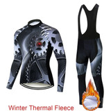 2020 Pro Team Winter Thermal Fleece Cycling Clothes Men Long Sleeve
