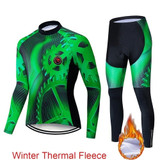 2020 Pro Team Winter Thermal Fleece Cycling Clothes Men Long Sleeve