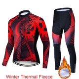 2020 Pro Team Winter Thermal Fleece Cycling Clothes Men Long Sleeve