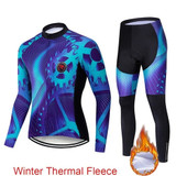2020 Pro Team Winter Thermal Fleece Cycling Clothes Men Long Sleeve