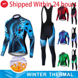 2020 Pro Team Winter Thermal Fleece Cycling Clothes Men Long Sleeve