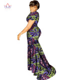 BRW African Dresses Women Summer Dress Long Dress Sexy Maxi Dresses Bazin Riche African Print Clothing Dashiki Clothes WY1388 BRW African Dresses Women Summer Dress Long Dress Sexy Maxi Dresses Bazin Riche African Print Clothing Dashiki Clothes WY1388