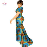 BRW African Dresses Women Summer Dress Long Dress Sexy Maxi Dresses Bazin Riche African Print Clothing Dashiki Clothes WY1388 BRW African Dresses Women Summer Dress Long Dress Sexy Maxi Dresses Bazin Riche African Print Clothing Dashiki Clothes WY1388