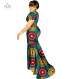 BRW African Dresses Women Summer Dress Long Dress Sexy Maxi Dresses Bazin Riche African Print Clothing Dashiki Clothes WY1388 BRW African Dresses Women Summer Dress Long Dress Sexy Maxi Dresses Bazin Riche African Print Clothing Dashiki Clothes WY1388