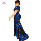 BRW African Dresses Women Summer Dress Long Dress Sexy Maxi Dresses Bazin Riche African Print Clothing Dashiki Clothes WY1388 BRW African Dresses Women Summer Dress Long Dress Sexy Maxi Dresses Bazin Riche African Print Clothing Dashiki Clothes WY1388