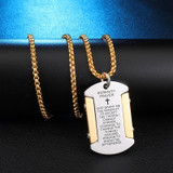 Stainless Steel Bible Verse Jewelry