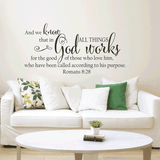 Bible Verses Spanish Vinyl Wall Stickers