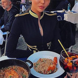 Stylish Stand-Up Collar Zipper Double-Breasted Suit