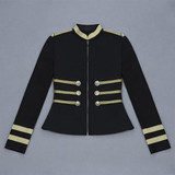 Stylish Stand-Up Collar Zipper Double-Breasted Suit