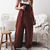Fashion Casual Pure Color Long Belt Trousers