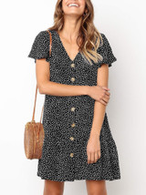 Casual Sexy Deep V  Neck Floral Print Short Sleeve Mini Casual Dresses Casual Sexy Deep V  Neck Floral Print Short Sleeve Mini Casual Dresses