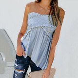 Casual Sexy Style Sleeveless T-Shirt