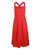 Sexy Strap Buttoned Waist Pleated Dress