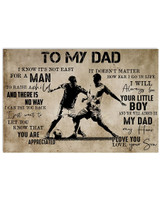 To My Dad From Son Horizontal Poster