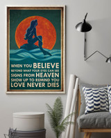 Mermaid Love Never Dies Vertical Poster