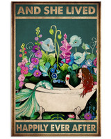 Mermaid Happily Ever After Vertical Poster