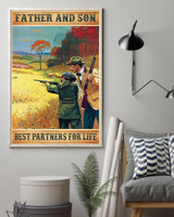 Hunting Father And Son Best Partners For Life Vertical Poster