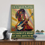 I Play Bass Poster