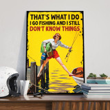 I Go Fishing Poster