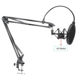 Scissor Arm Stand For Bm800 Microphone Stand With A Spider Cantilever Bracket Universal Shock Mount Mic Holder