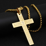 Bible Prayer Cross Necklace
