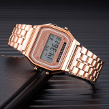 Luxury Women's Rose Gold Silicone Watches Women Fashion LED Digital Clock Casual Ladies Electronic Watch Reloj Mujer 2020