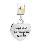 Christian Pendant Charm Bracelet