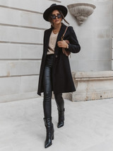 Autumn Winter Fashion Woolen Coat Slim Single Breasted Coat Overcoat