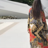 Printed Cover-Ups Long Beach wear Sarong Swimwear Cover Up