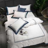 5-star Hotel White Luxury 100% Egyptian Cotton Bedding Sets Full Queen King Size Duvet Cover Bed/Flat Sheet Fitted Sheet set Pil