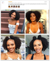 4B 4C Afro Kinky Curly Clip In Human Hair Extensions Brazilian Remy Hair 100% Human Hair Natural Black Clip Ins Bundle Dolago