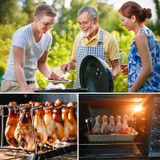 Non-Stick Rack Chicken Leg Grill Stand