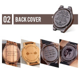 Personality Creative Design Logo MESSAGE Engraved Carved Customize ONLY Logo cost Laser Charge No Watch