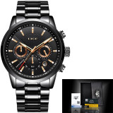 LIGE 2020 New Watch Men Fashion Sport Quartz Clock Mens Watches Brand Luxury Leather Military Waterproof Watch Relogio Masculino