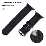 Hot Sell Nylon Watchband for Apple Watch Band Series 5/4/3/2/1 Sport Leather Bracelet 42mm 44mm 38mm 40mm Strap For iwatch Band