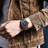 PAGANI DESIGN Sapphire Glass 40MM Ceramic GMT Mechanical Watches 100m Waterproof Classic Fashion Luxury Automatic Watch