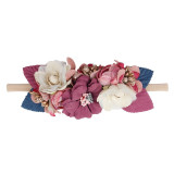 Peral  Baby Headbands Flower For Girls Handmade Bundle Nylon Elastic  Hair Band Baby Hairband Headdress Newborn Hair Accessories