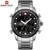 NAVIFORCE Watches for Men Luxury Brand Sport Quartz Wristwatch Waterproof Military Digital Male Clock Steel Relogio Masculino