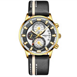 NIBOSI 2020 Fashion Mens Watches Top Brand Luxury Gold Clock Sports Chronograph Waterproof Quartz Watch Men Relogio Masculino