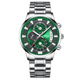 NIBOSI 2020 Fashion Mens Watches Top Brand Luxury Gold Clock Sports Chronograph Waterproof Quartz Watch Men Relogio Masculino