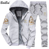 BOLUBAO Tracksuits Men Sweatshirt Sporting Sets Winter Jacket + Pants Casual Clothing Men's Track Suit Sportswear Coat