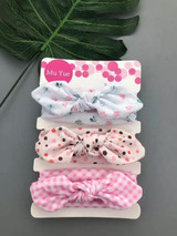 3pcs/lot Baby Headbands Forwer Print Newborn Baby Turban Little Girl Headbands Elastic Hair Band For Baby Hair Accessories