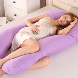 Upgraded Pregnancy Pillow Full Filling Cotton Pregnant Pillow Cushion Long U Shape Maternity Plillow For Pregnant Women Sleeping