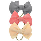 3PCS Printed Hairbow Baby Girl Headband Sweet Headwrap Newborn Hairband Infant Turban Headband For Girl Baby Hair Accessories
